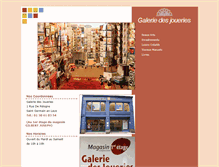 Tablet Screenshot of galeriedesjoueries.com